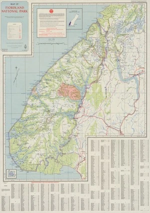 Map of Fiordland National Park / drawn by J.G. Smith.