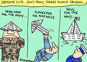 Defence cuts ... don't panic, there's always origami... 8 November 2010