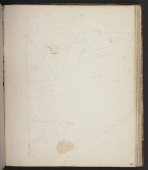 Mantell, Walter Baldock Durrant, 1820-1895 :[Plan of properties? ca 1851]