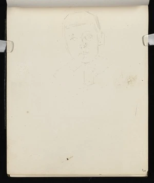 Hodgkins, Frances Mary 1869-1947 :[Outline sketch of a young man. 1895]