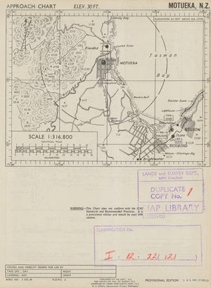 Motueka, N.Z. / map drawn by Min. of Works N.Z. ; compiled by Lands and Survey, N.Z.