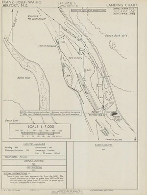 Franz Josef/Waiho Airport, N.Z. / drawn by Min. of Works, N.Z. compiled by Lands and Survey Dept., N.Z.
