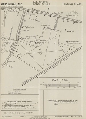 Waipukurau, N.Z. / map drawn by Min. of Works, N.Z., compiled by Lands and Survey Dept, N.Z.