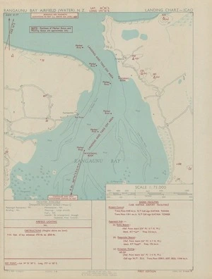 Rangaunu Bay airfield (water), N.Z. / drawn by Lands and Survey Dept., N.Z.