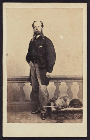 Photographer unknown :Portrait of `The Captain with the whiskers'