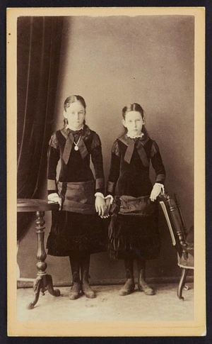 Photographer unknown :Portrait of Mary and Victoria Cook