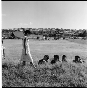 Teenagers socialising in Orakei, Auckland