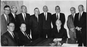 Group portrait taken at the 1968 National Development conference, Wellington