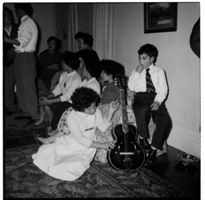 Ngati Poneke Young Maori Club attend a party, Wellington