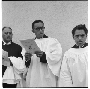 Scenes from a memorial service, Putiki Marae, Whanganui