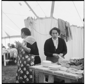 Meal preparation at the opening of the meeting house, Waiwhetu Marae