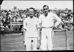American tennis players William Johnston and William T Tilden