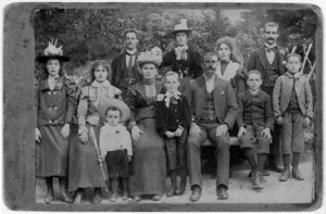 Group portrait of the Kearney family