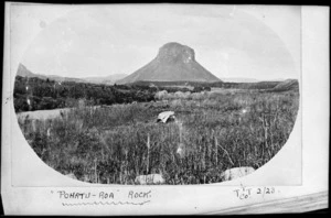 Pohaturoa Rock, near Atiamuri, in timber milling area owned by the Taupo Totara Timber Company