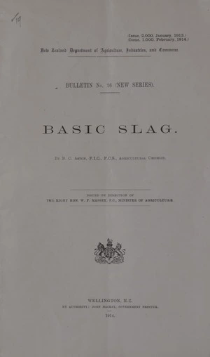 Basic slag / by B.C. Aston.