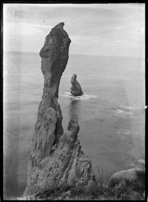 Coastal rock formations near Puketeraki, Otago
