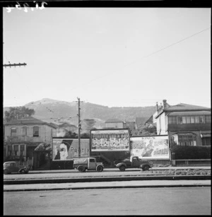 Kent Terrace, Wellington, showing billboards