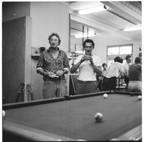 Inside a pub at Waihi, Coromandel. 1971