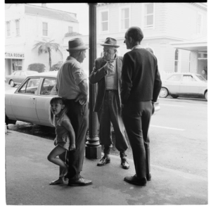 Westport, around Main Street on Pension Day, 1971.