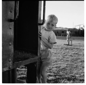 Children's playground, Hokitika, 1971.