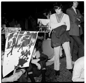 Anti-Vietnam demonstration, Wellington, 1971.