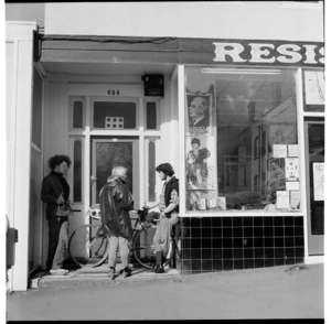 Civic Theatre corner; Milk Bar, Wellesley Street West; and Resistance Bookshop, Upper Queen Street, Auckland
