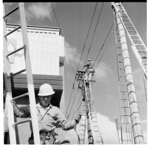 Linemen, Symonds Street area, Auckland