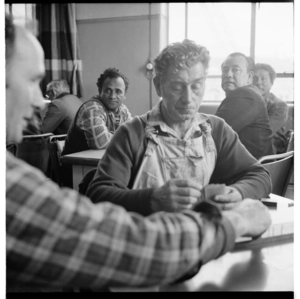 Waterside workers' cafeteria, Auckland.