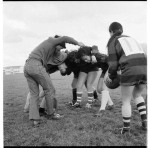 Womens' rugby game, Grey Lynn Domain, Auckland