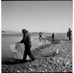 Whitebaiting on the Otaki River