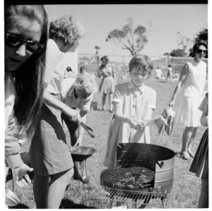 Samuel Marsden Collegiate School sports day barbeque, Karori, Wellington