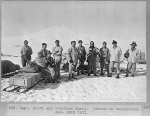 Captain Scott and the Southern Party during the British Antarctic Expedition of 1911-1913