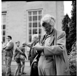 Spectators at an unidentified event held in the area between the Wellington Public Library and the Town hall in 1974.