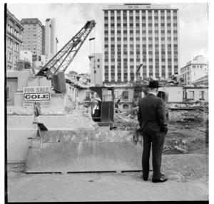 Demolition of the Wellington General Post Office, 1974.