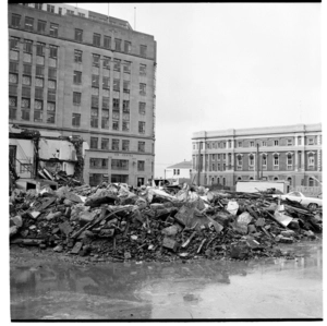 Demolition of the Wellington General Post Office, and, Anzac Day, 1974.