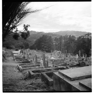 Karori Cemetery, and, Customhouse Quay, Wellington, 1974.