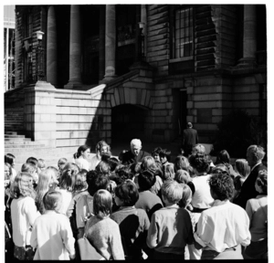 School dental nurses' protest at Parliament, March 1974