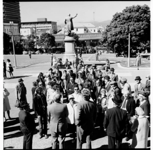 Protest by old age pensioners at Parliament in 1974