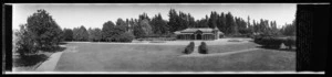 Large villa with front verandah and turret on one wing