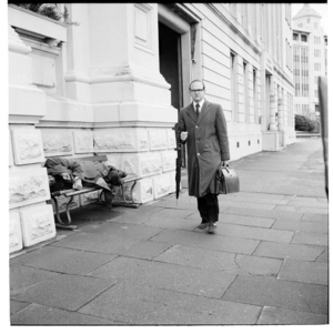 Wellington Town Hall foyer, and outside