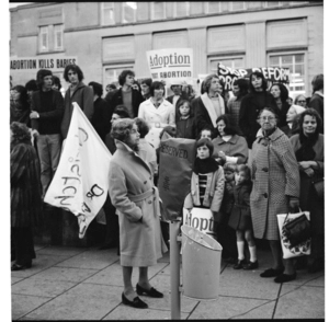 Anti-abortion protest on Abortion Action Day