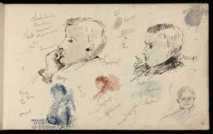 Hodgkins, Frances Mary 1869-1947 :Percy. Frank. [Sketches of people. 1887]