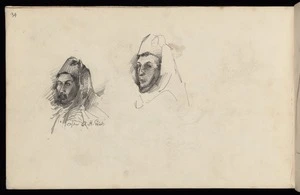 Hodgkins, Frances Mary 1869-1947 :After A H Geat [?] [Arab man? 1887]