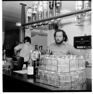 Inside a bar in Wellington, probably the Shamrock Hotel