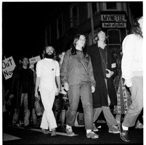 Anti-Vietnam demonstration, Wellington, 1971.