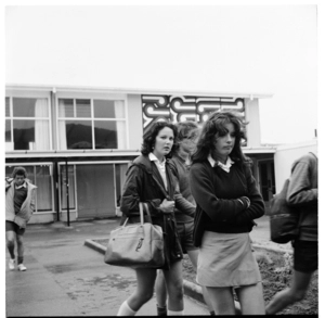 Secondary school students at an unidentified school, possiby Taita College