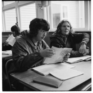 Students in various classrooms at an unidentified school in Wellington