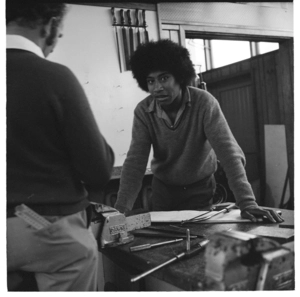 Students in a technical class at an unidentified school