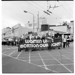 Pro abortion rally in Wellington