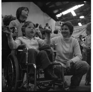 A meeting in a crowded hall, possibly in the Hutt Valley